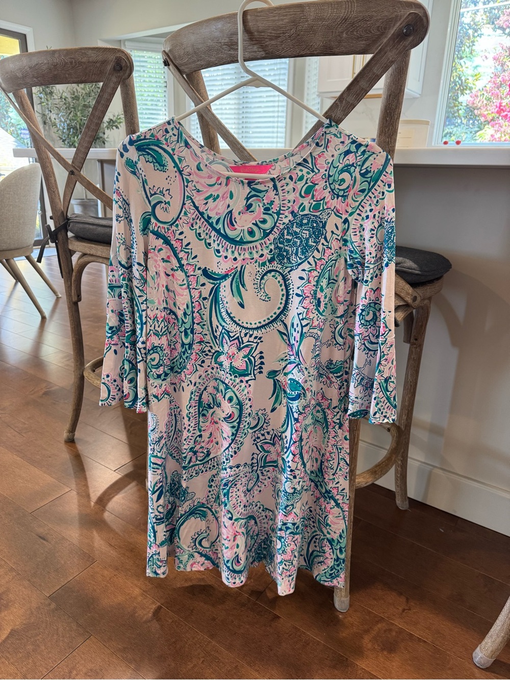 Lilly Pulitzer Paisley Dress in Pink & Teal